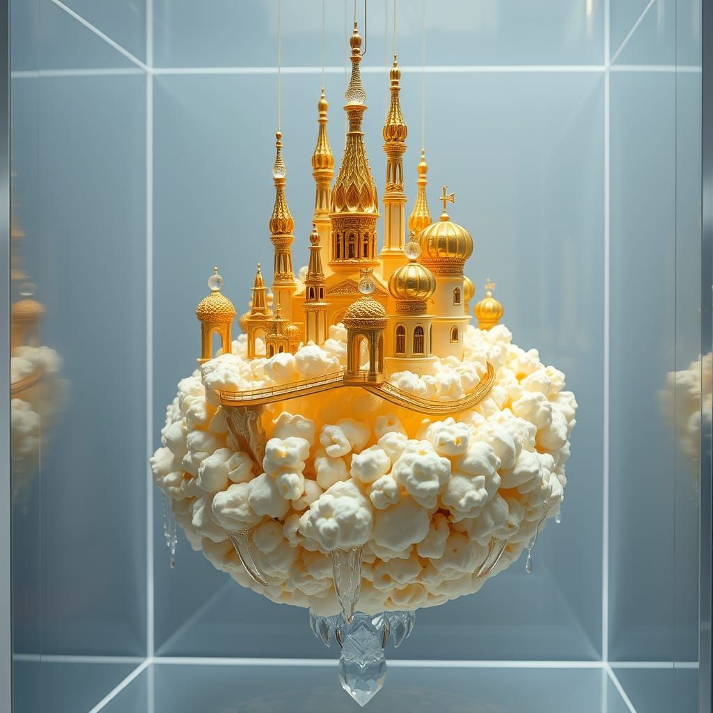Fantasy Popcorn Kernel in Crystal Case