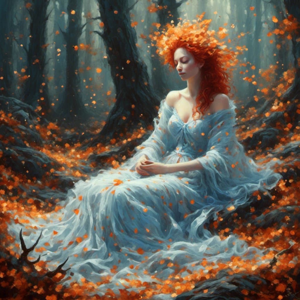 Fae Queen Relaxing in Unguarded Moment