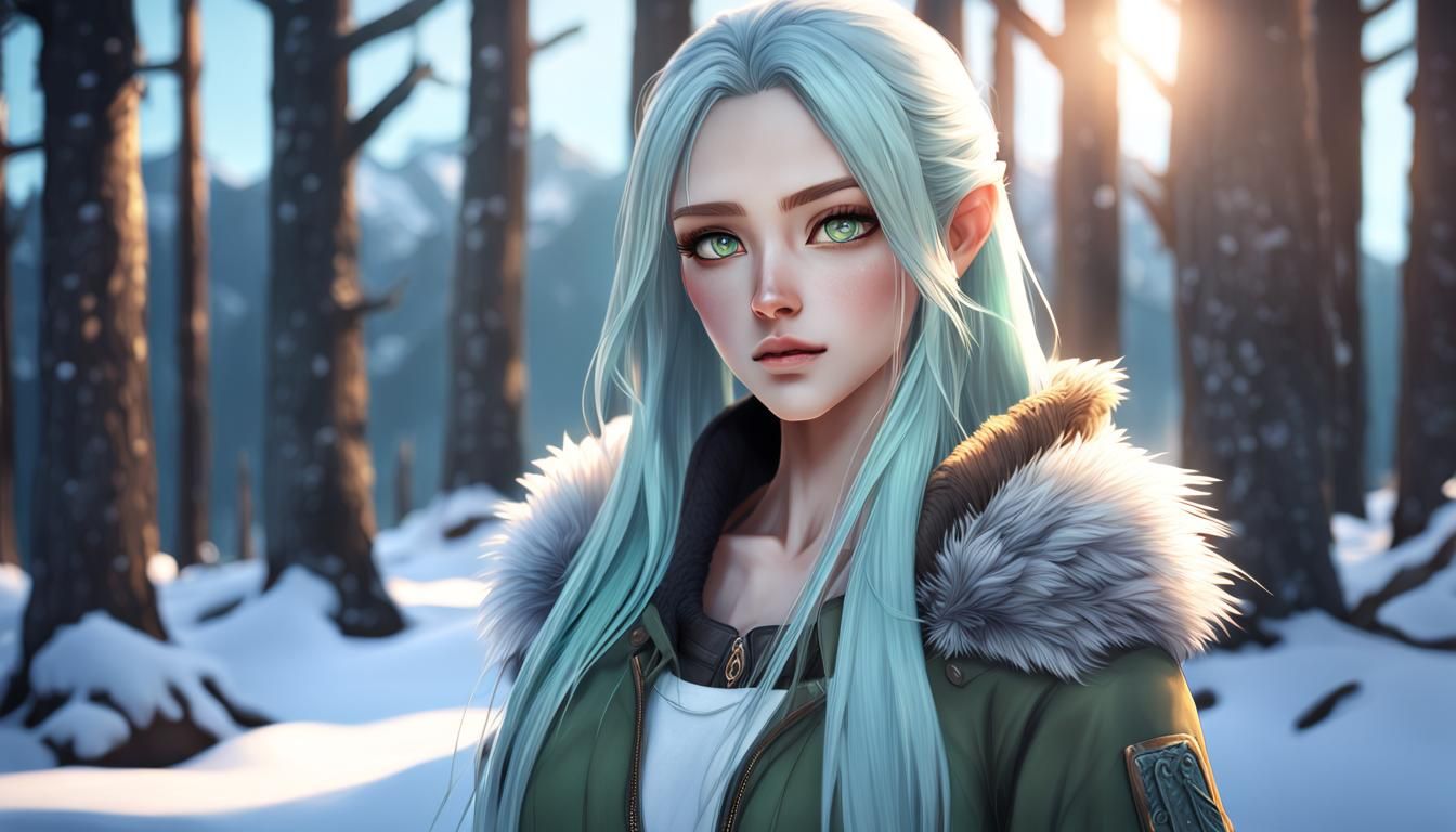 Queen Archer traveling through the forest