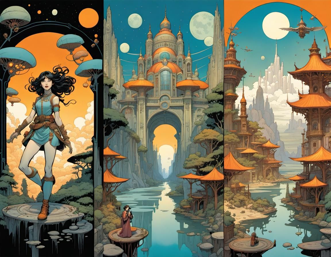 Biomechanical Muses in Post-Apocalyptic Comic Art