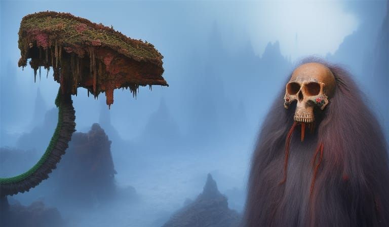 Gothic Ego Death Clown Guru Portrait