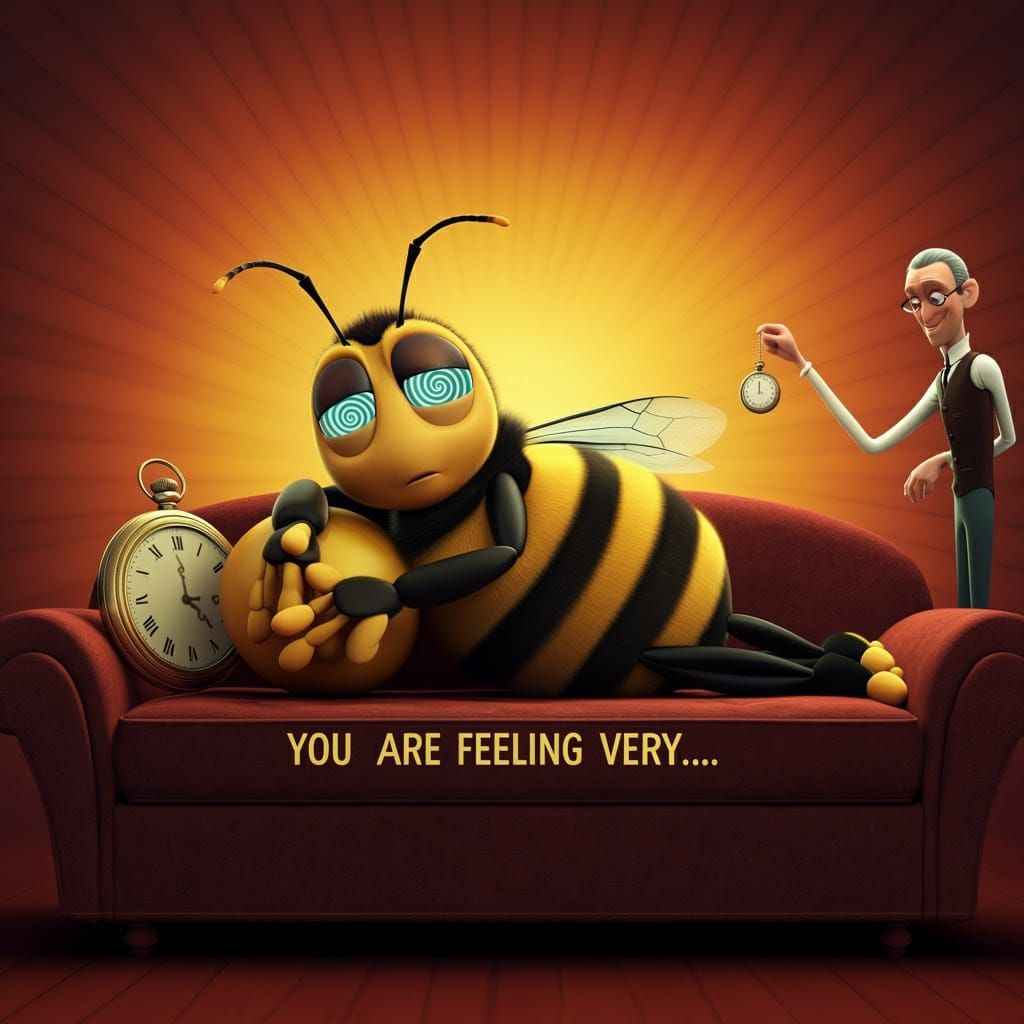 Bumble Bee Hypnosis in Pixar Disney Style
