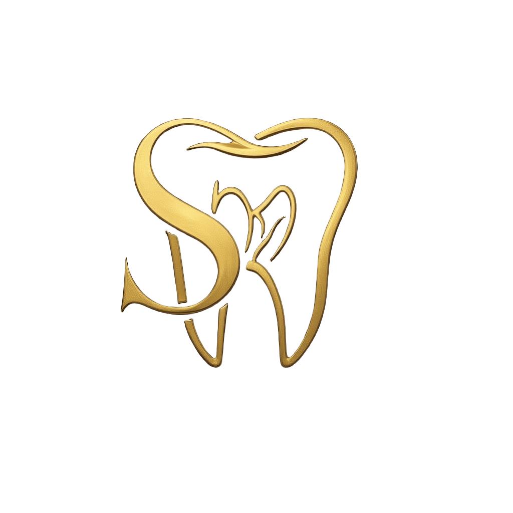 Modern Dental Logo: Elegant S & M with Tooth Design