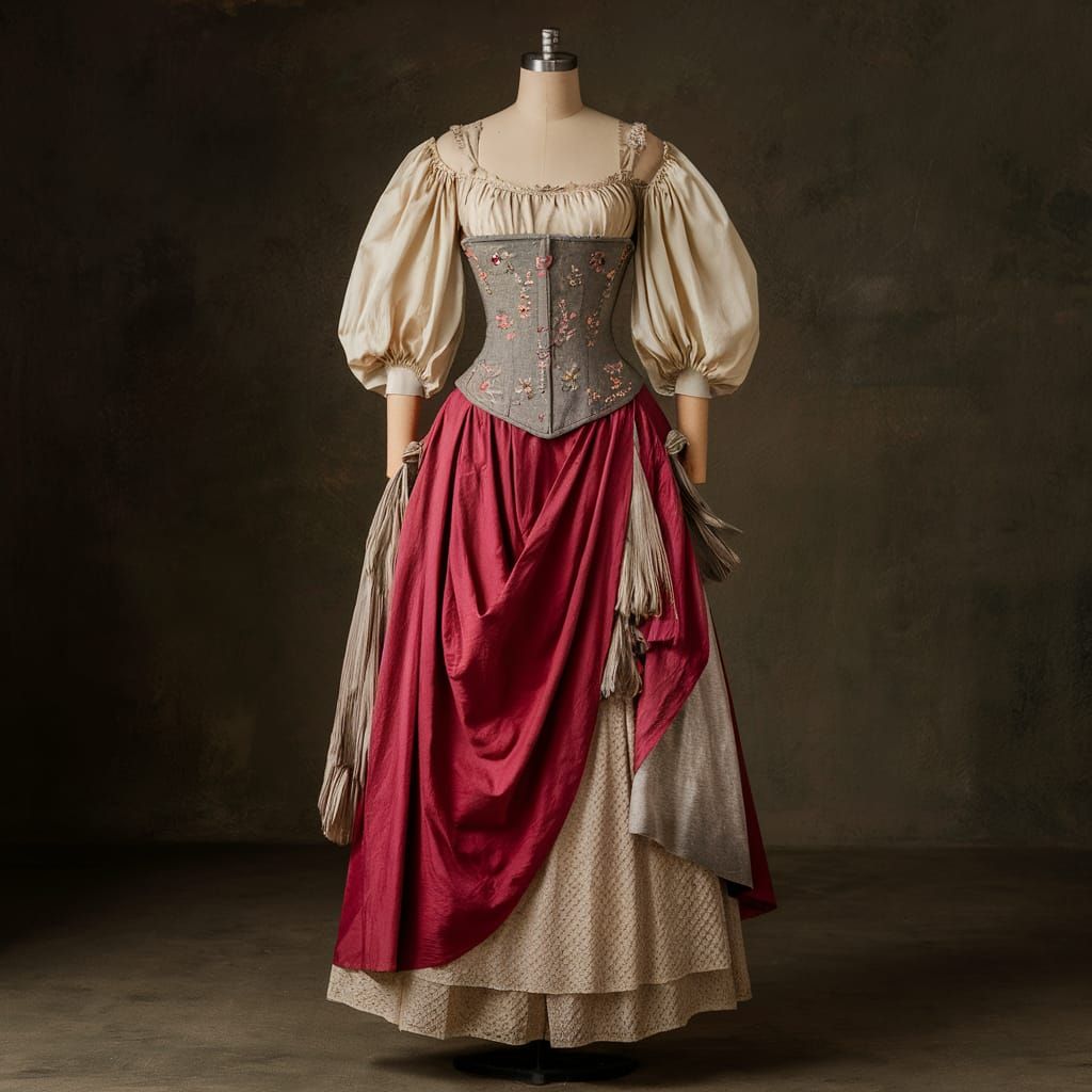 Romantic Cottage Core Couture Dress Design