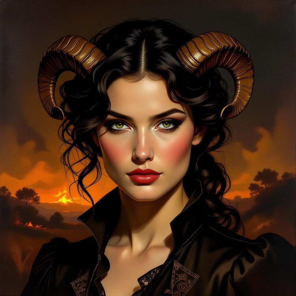 Enigmatic Portrait of Taurus Sun Scorpio Moon Strength