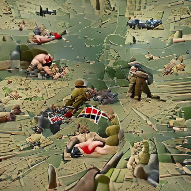 Evocative World War II Scene