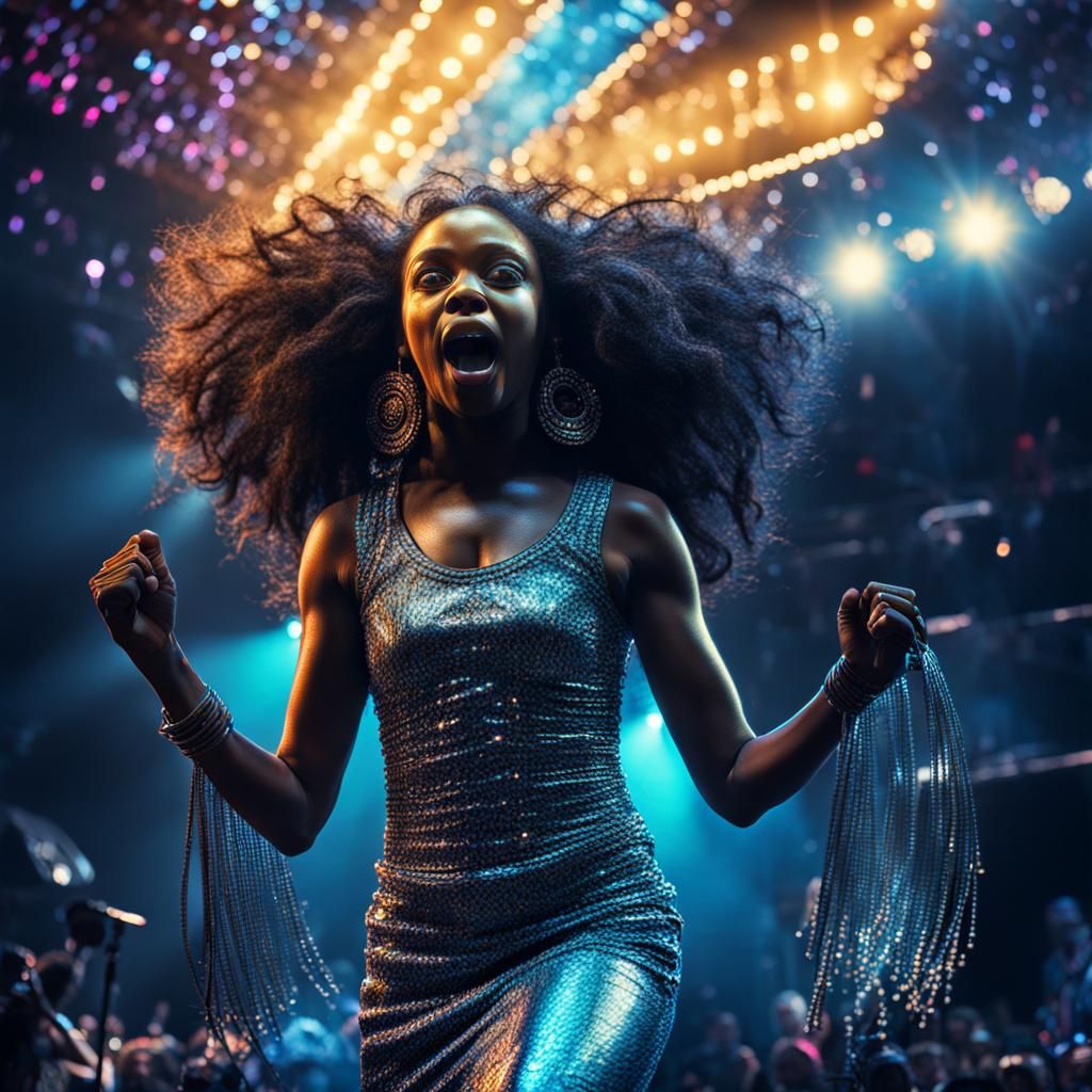 Hyperrealistic Disco Scene in 64 Megapixels