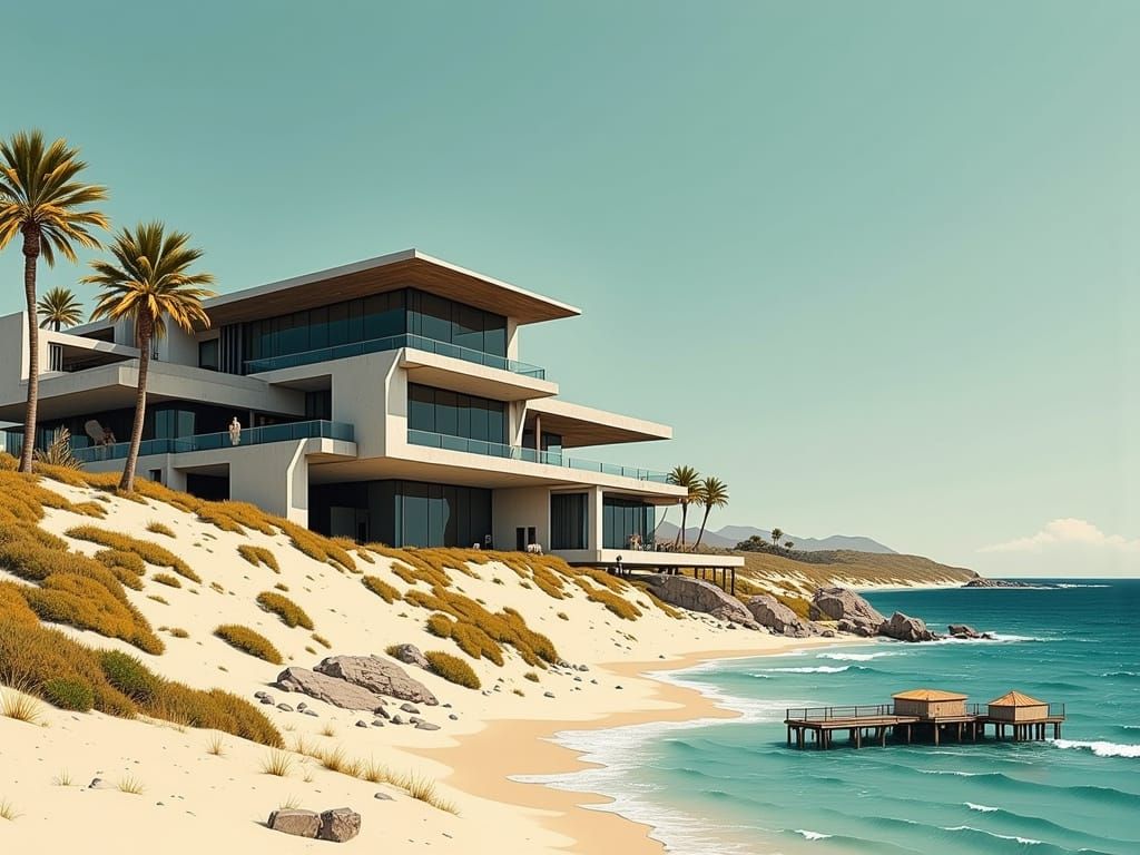 Surreal Coastal Villa in Perfect Harmony with Nature