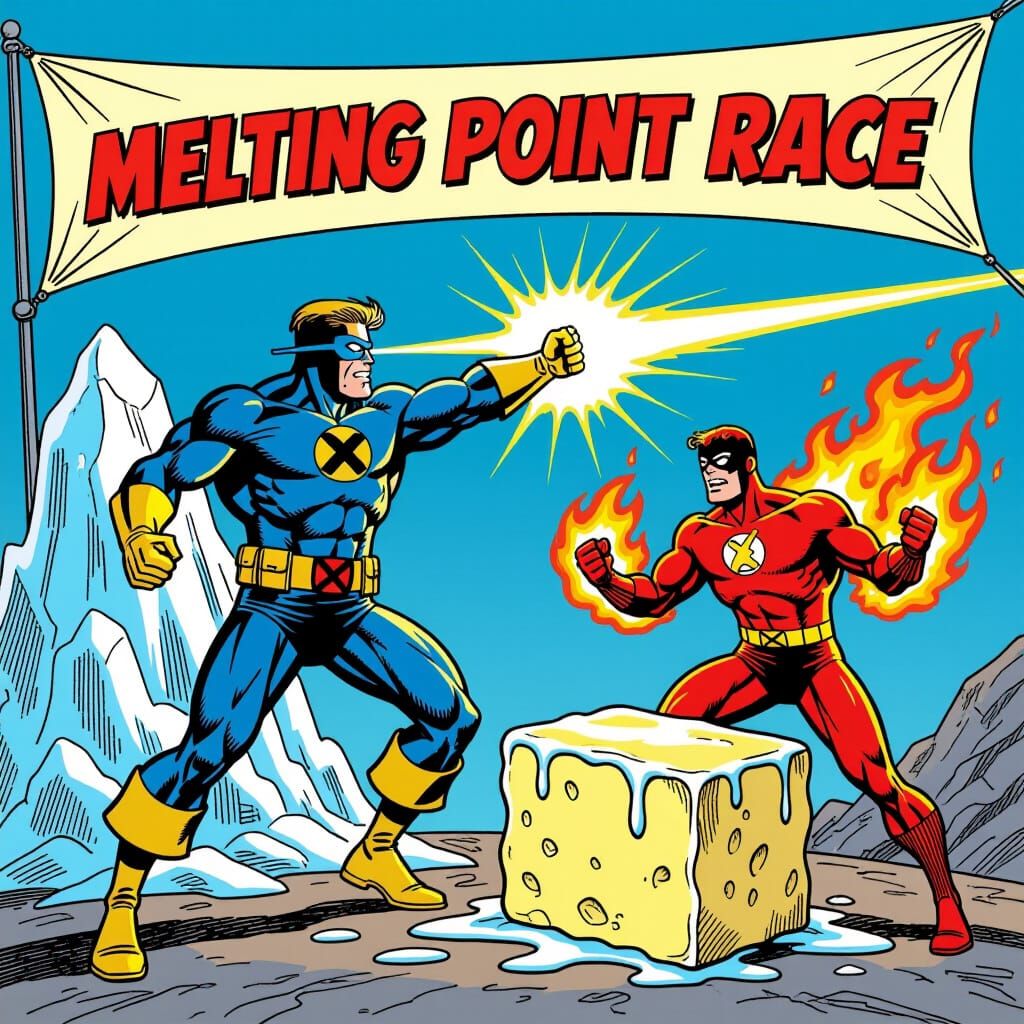 Cyclops vs Human Torch: Melting Point Race