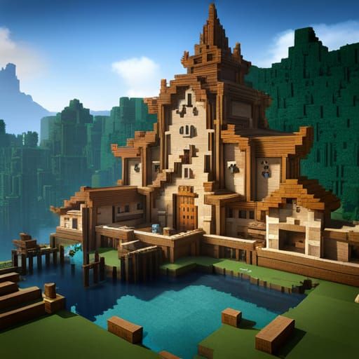 Image of a Minecraft Base