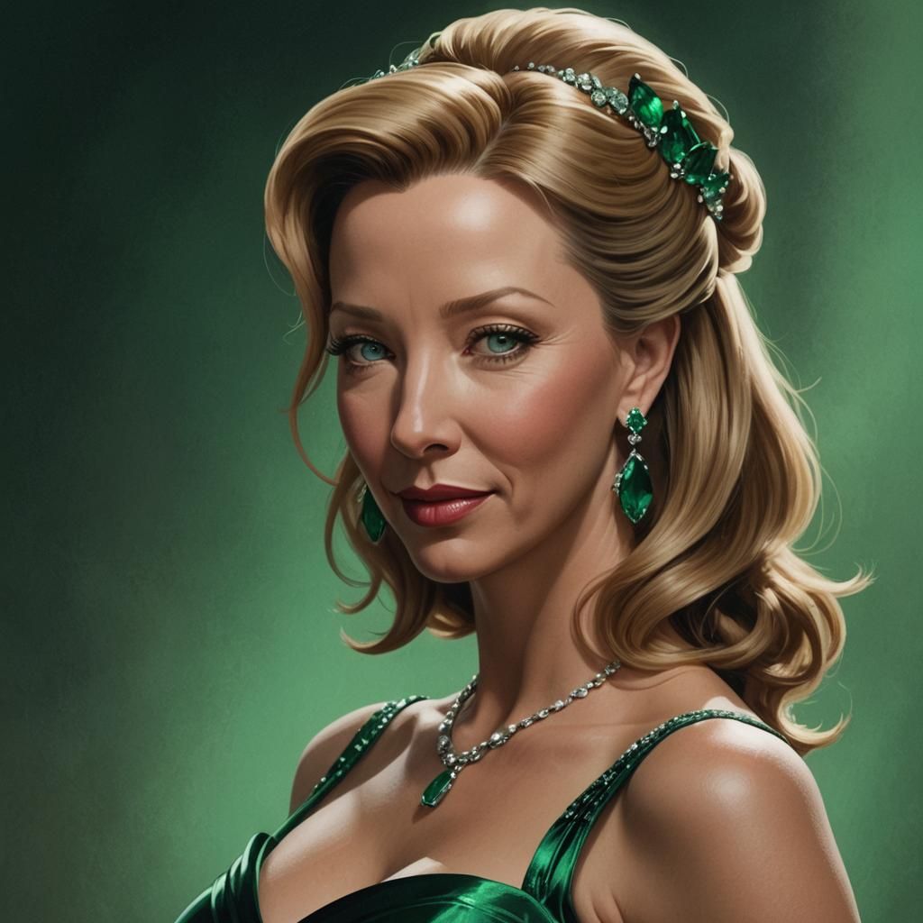 Lisa Kudrow as Femme Fatale in Film Noir Style