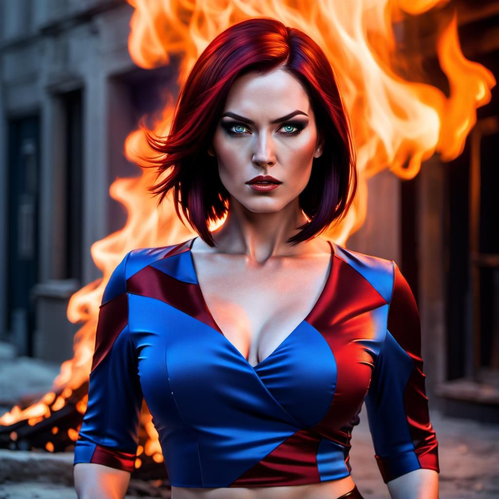 Inferno Beauty: A Cinematic Masterpiece of Fire