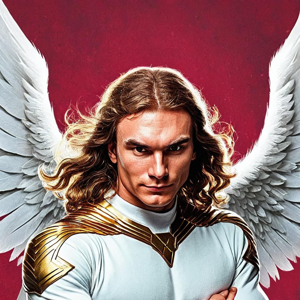 X-Men Angel Superhero Digital Comic Book Art