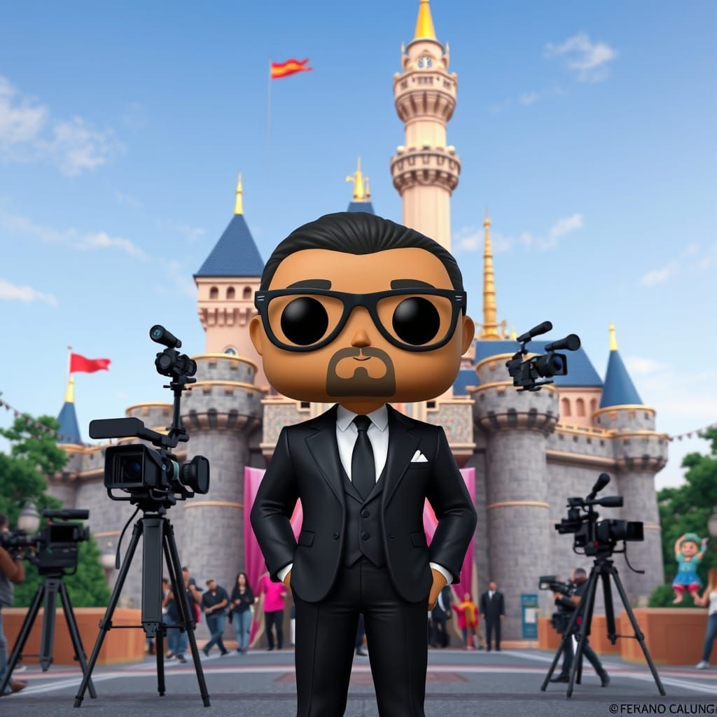 Funko Pop Figure Disney Fernando Calunga from Televisa A telenovela is being filmed at Disneyland