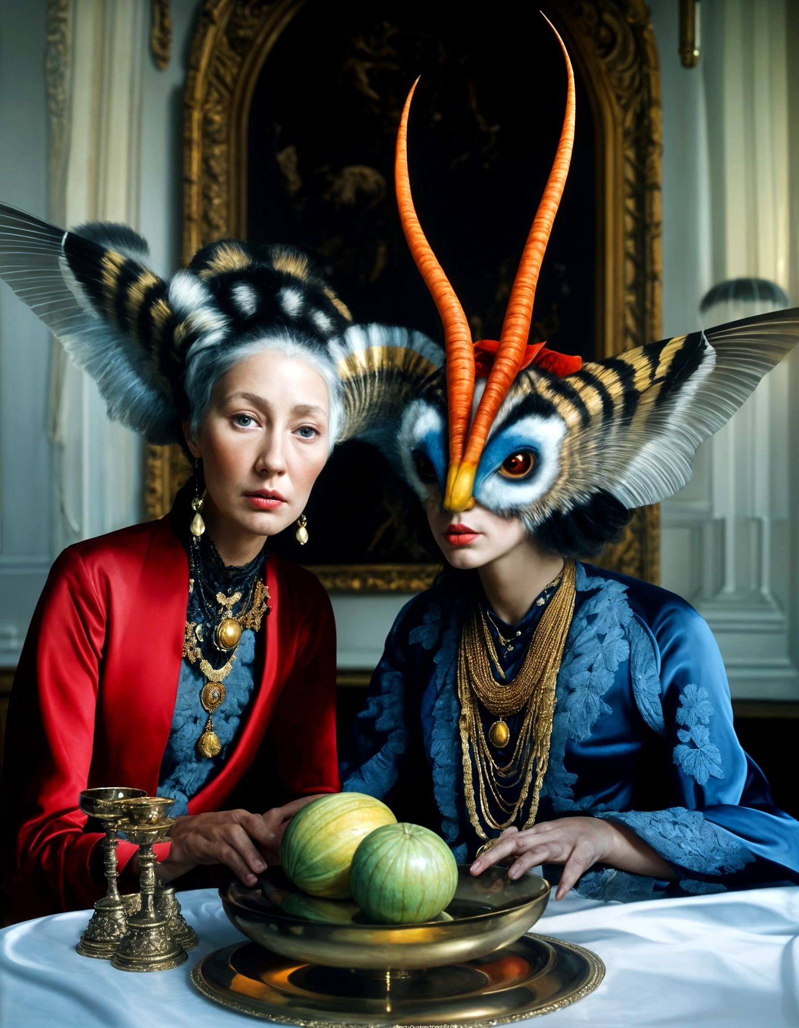 Strange Abstracted Portraits in Detailed Matte Painting