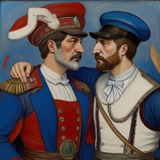 Rabbit Boxer in the Style of Mondrian and Soutine