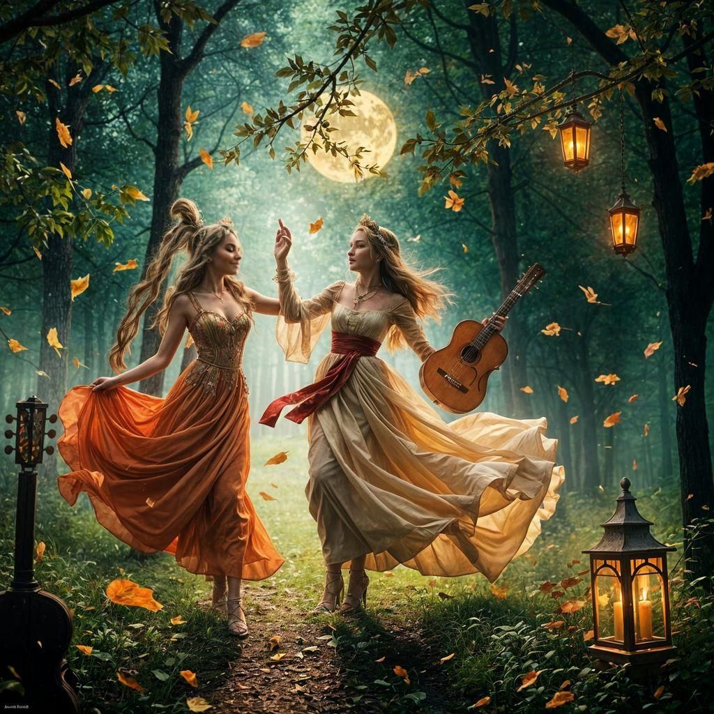 Forest Royalty: A Couple's Dance of Love