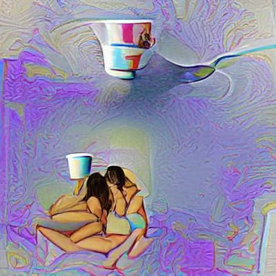 Minimalist Silhouette Figures on White