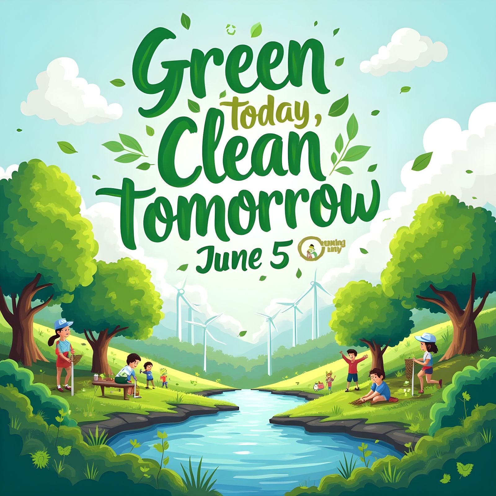 Inspiring World Environment Day Digital Poster