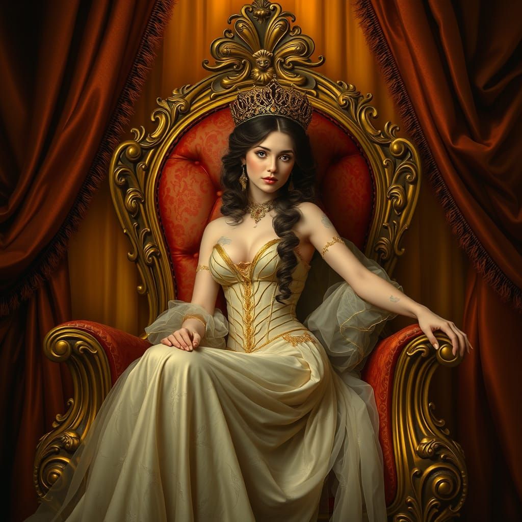 Goddess of Elegance in Luxurious Splendor