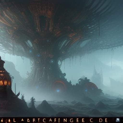 Enchanted Orb: Detailed Matte Painting in 8K