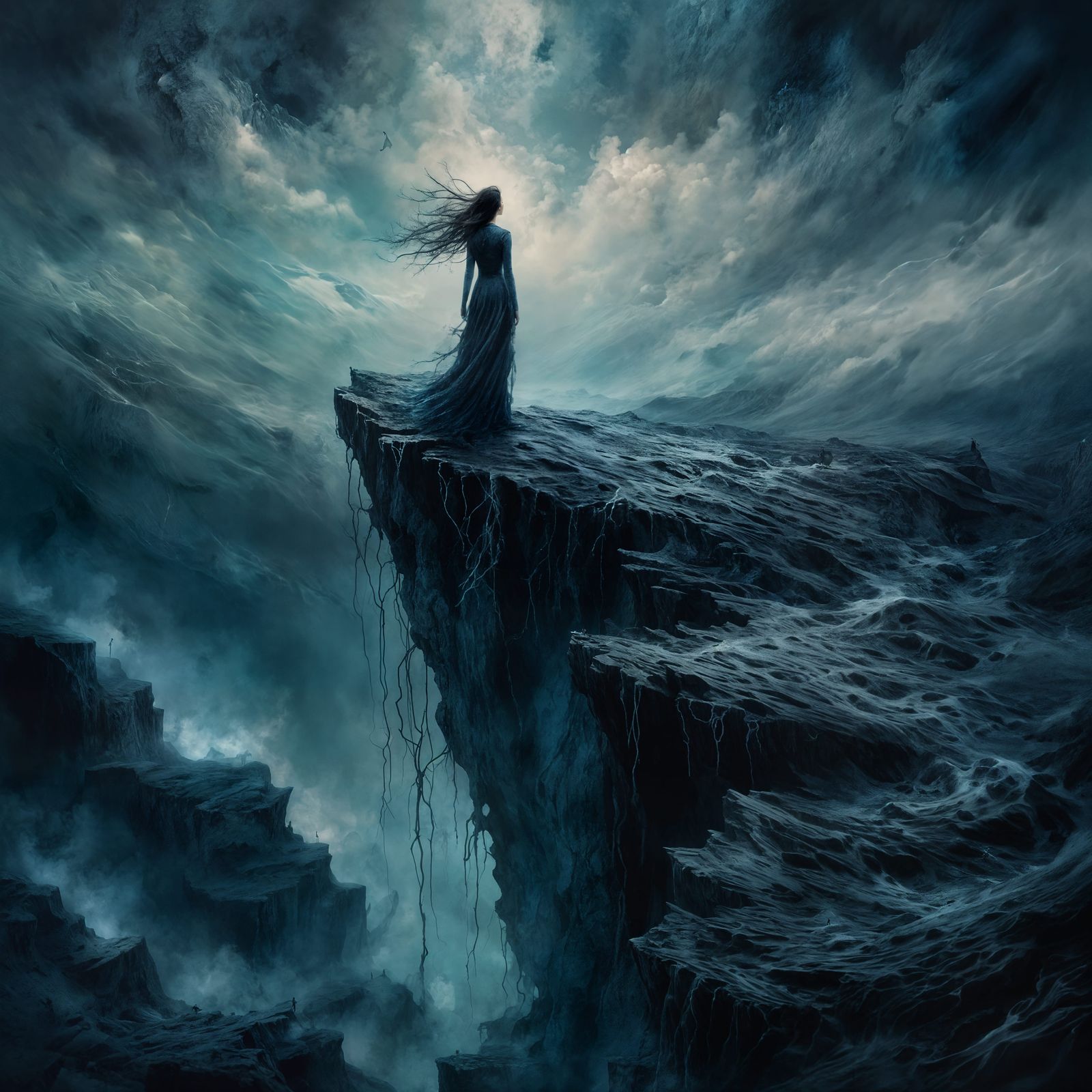 A Woman on the Brink of the Abyss