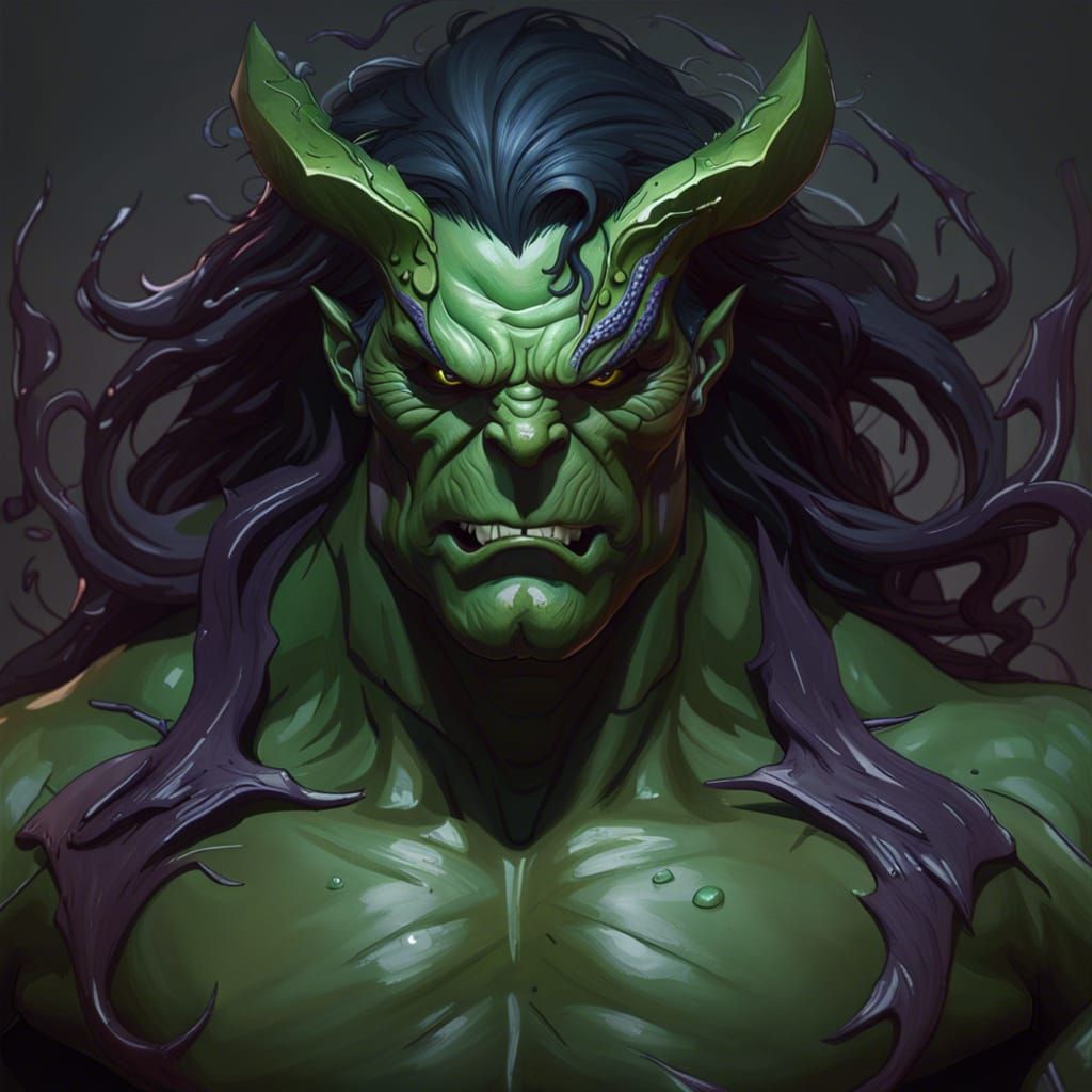 Demonic Eldritch Hulk Portrait in High Resolution
