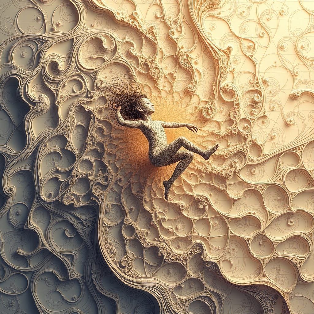 Free Spirit Unbound in Fractal Cosmos