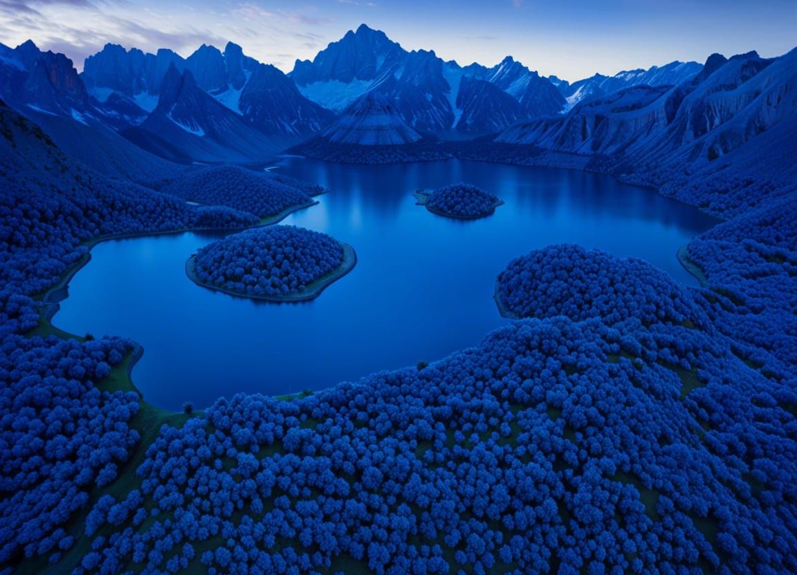 Blue Lagoon Home: Hyperdetailed Fantasy Portrait