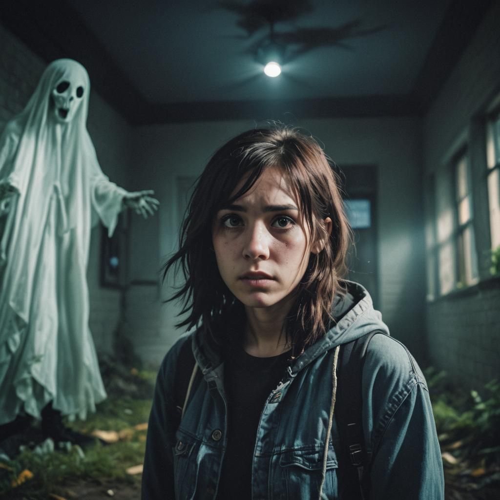 Emotional Encounter: Woman Sees a Ghost in Film Still