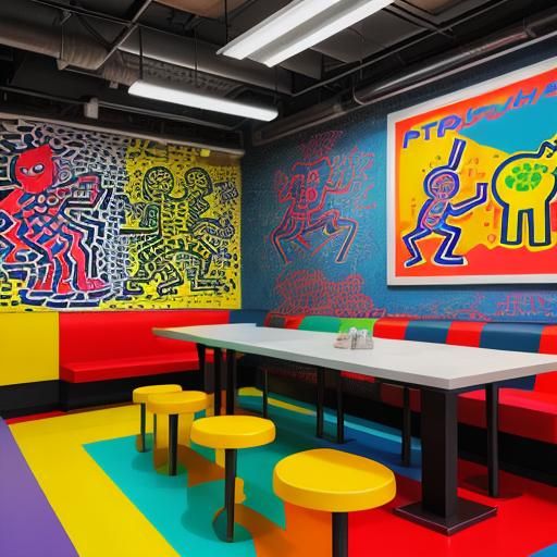 Keith Haring's Friends at a New York Diner