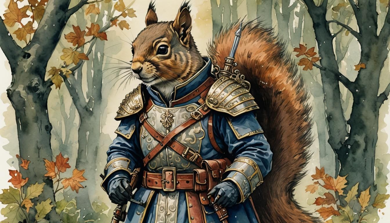 squirrel soldier king knights squirrel soldier aristocrat in...