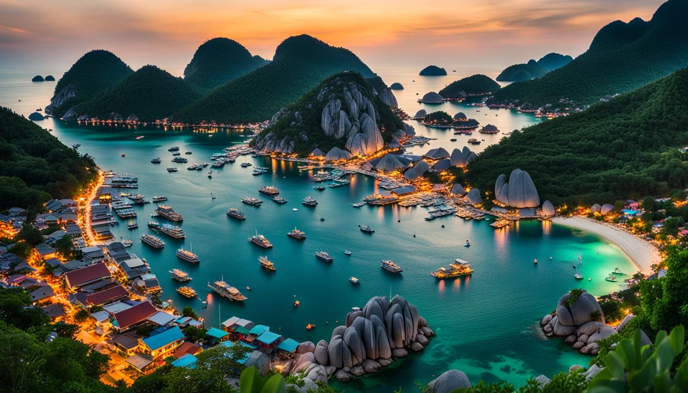 Sunset Over Koh Nang Yuan Island: Photography