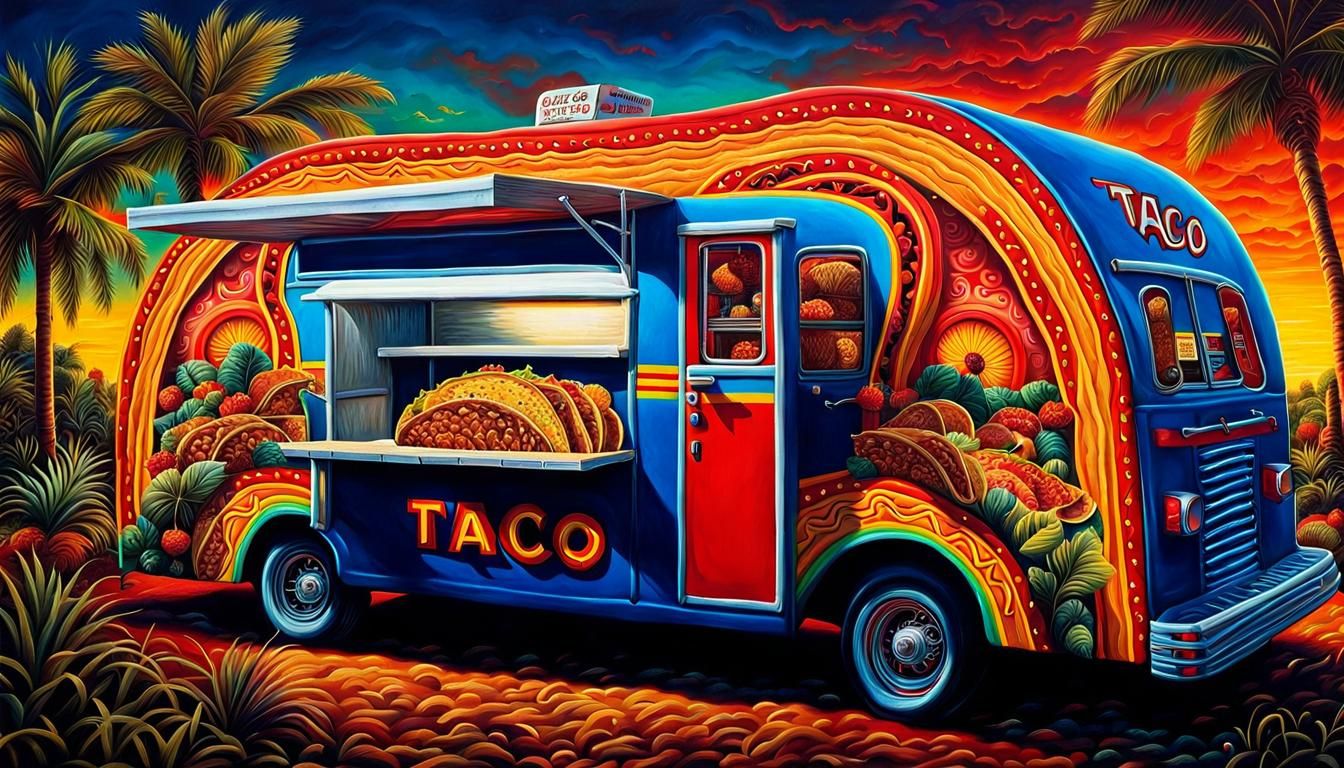 Surreal Taco Tuesday in Vibrant Colors