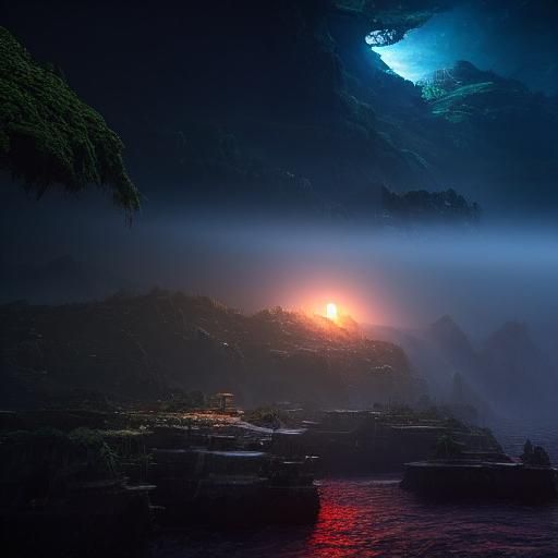 Fantastical Digital Matte Painting in 8k Resolution