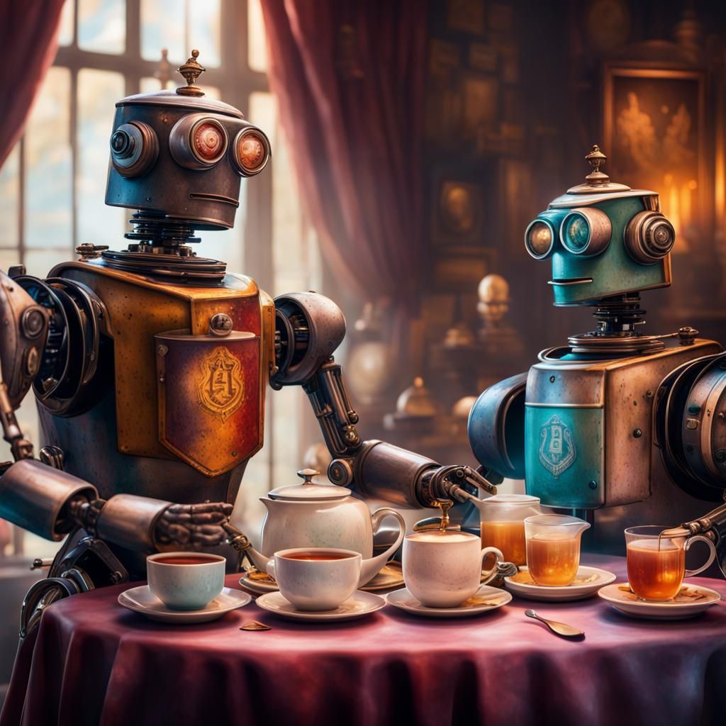Harry Potter Tea Party with Robots