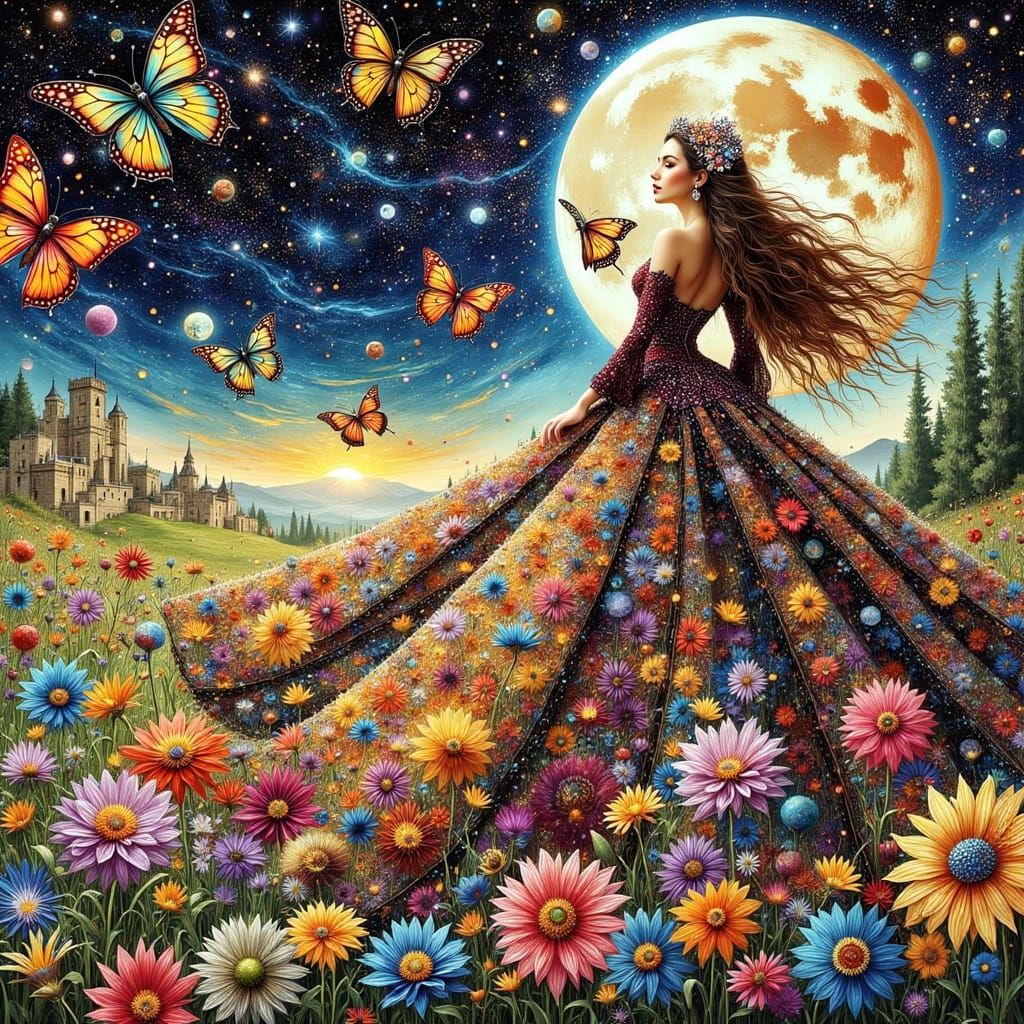 Enchanting Alice in Wonderland Woman in Whimsical Candyland ...