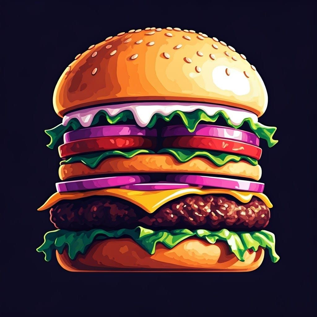 Vibrant Pop Art Profile Picture in Bold Digital Bauhaus Styl...