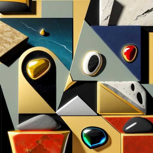 Detailed 3D Baroque Stone Vector Art