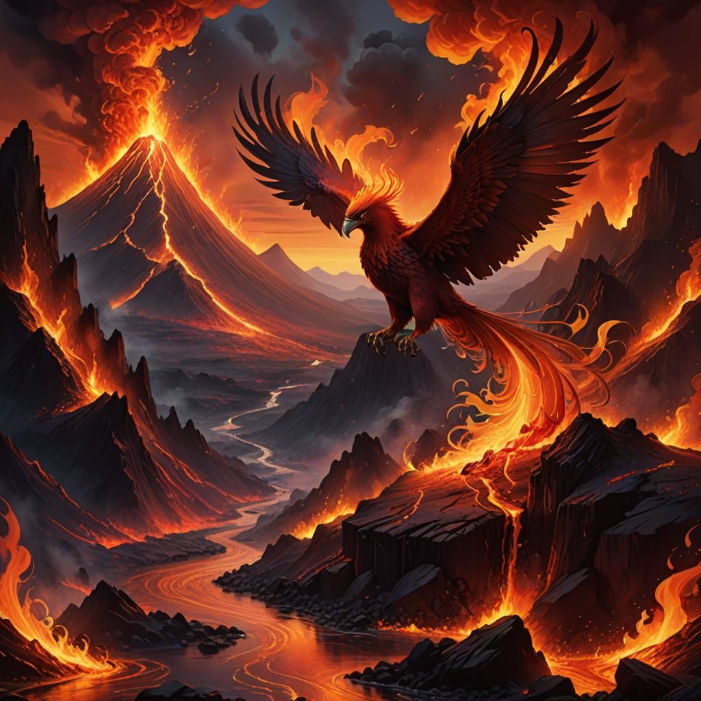 Phoenix Rising: A Cinematic Digital Matte Painting