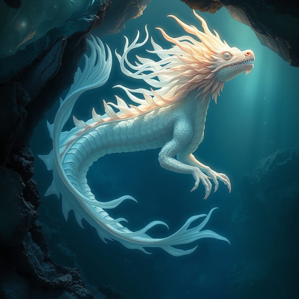 Oceanid Sea Dragon in Crystal Cave