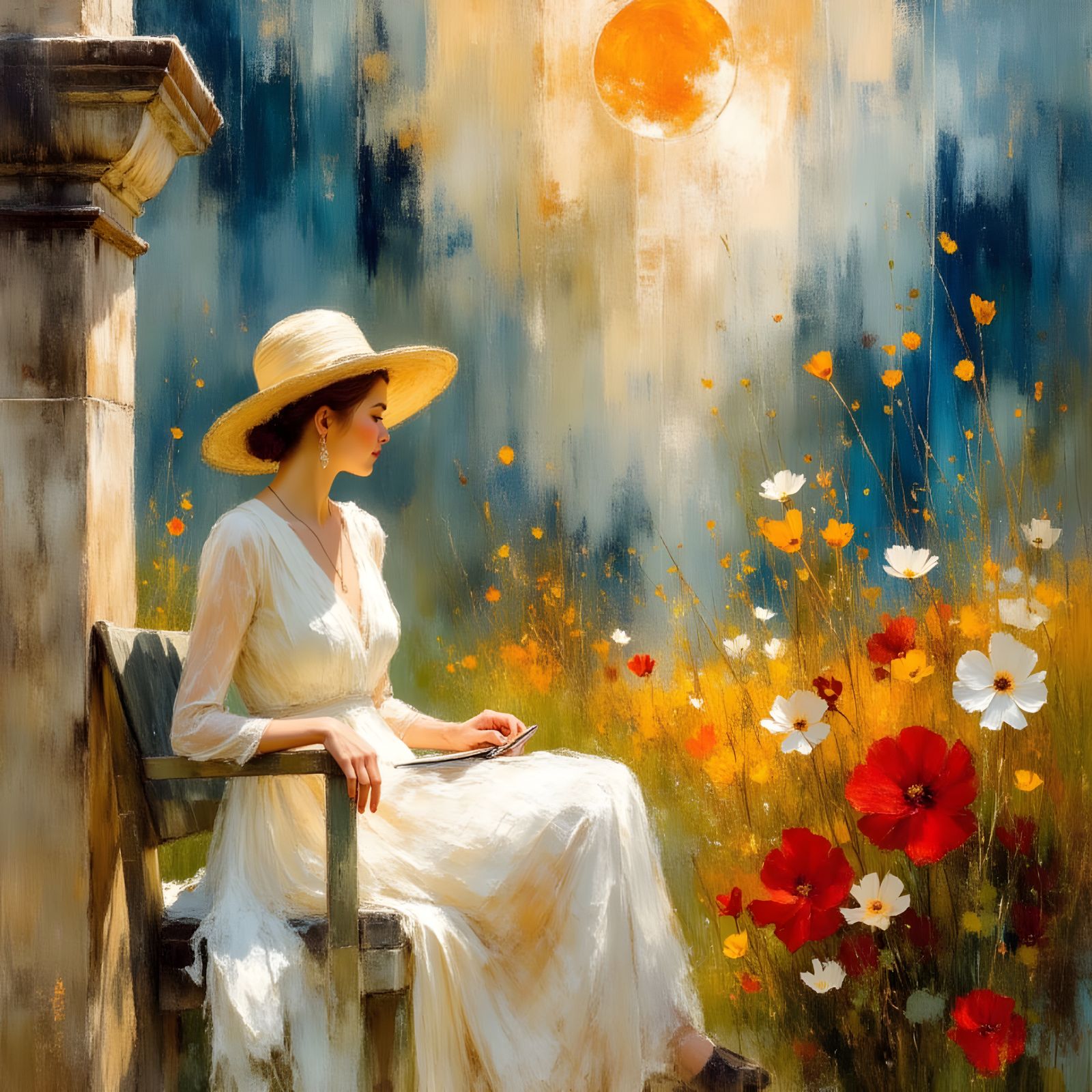 Where sunlight lingers