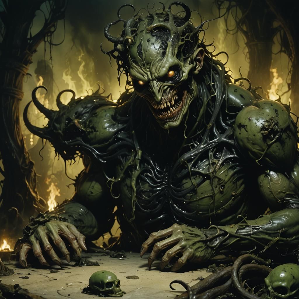 Nurgle's Venom Symbiote: Surreal Horror Infection
