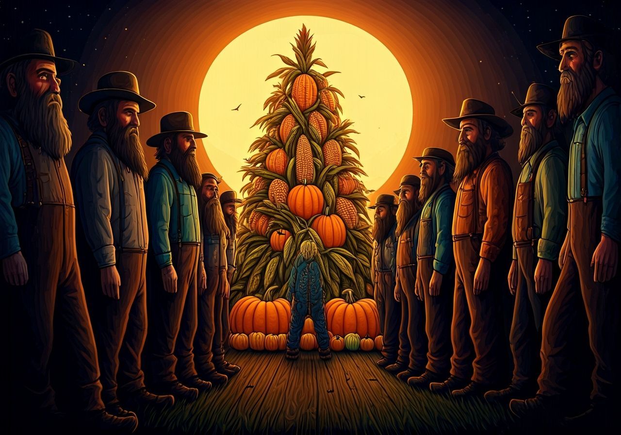 Surreal Harvest Ceremony of Appalachian Men