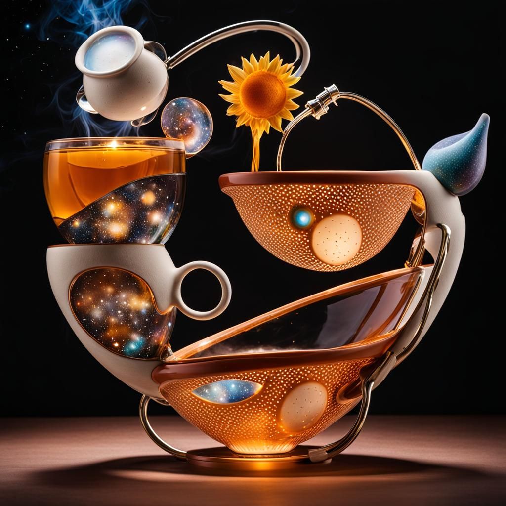 Celestial Galactic Tea Infuser Pottery