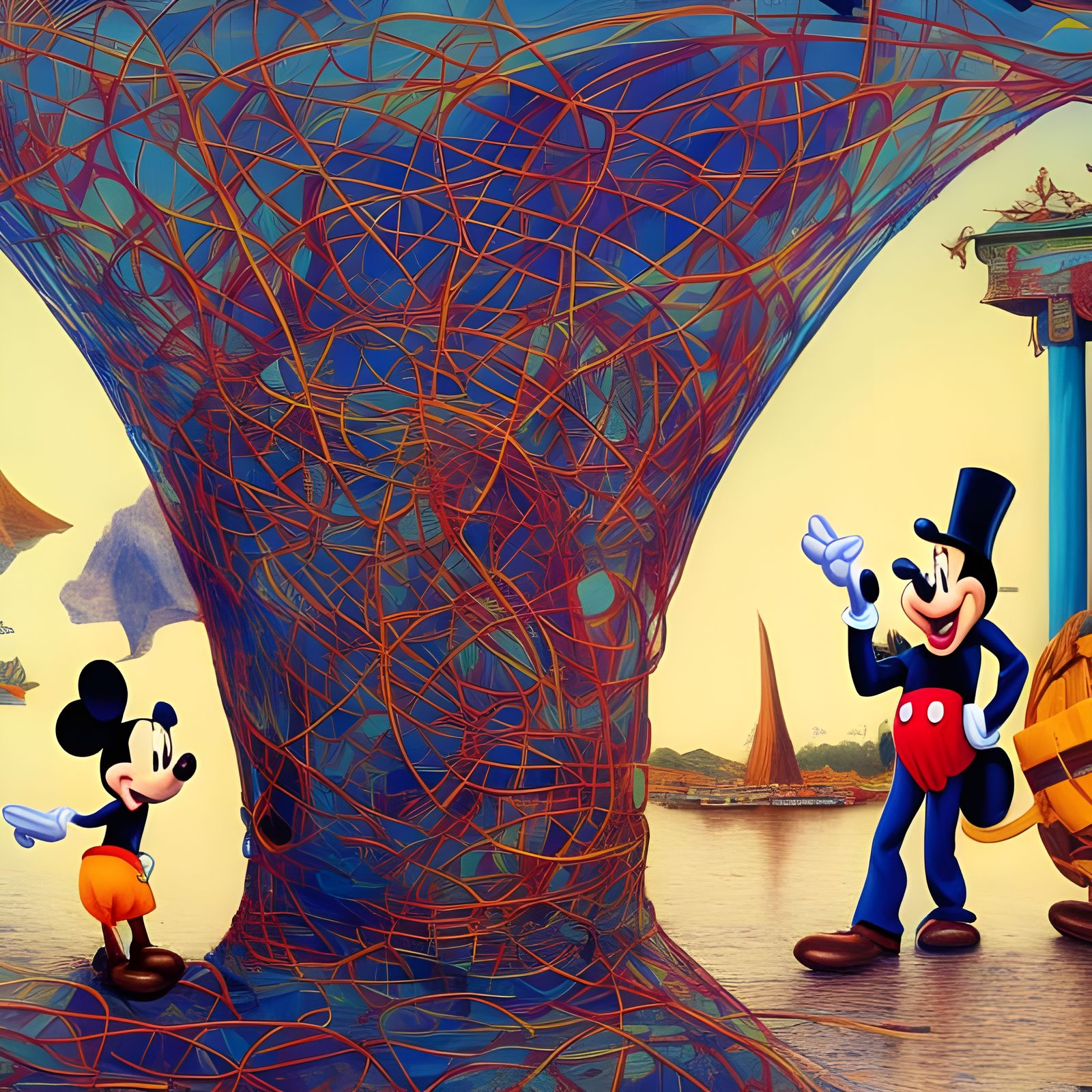 Hyperdetailed Abstract Art with Light Dust and Particles