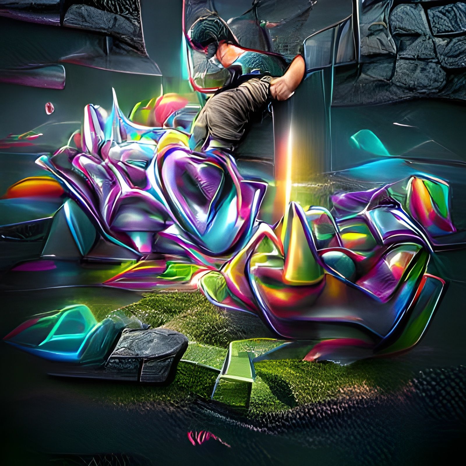 Holographic Graffiti Art in 3D