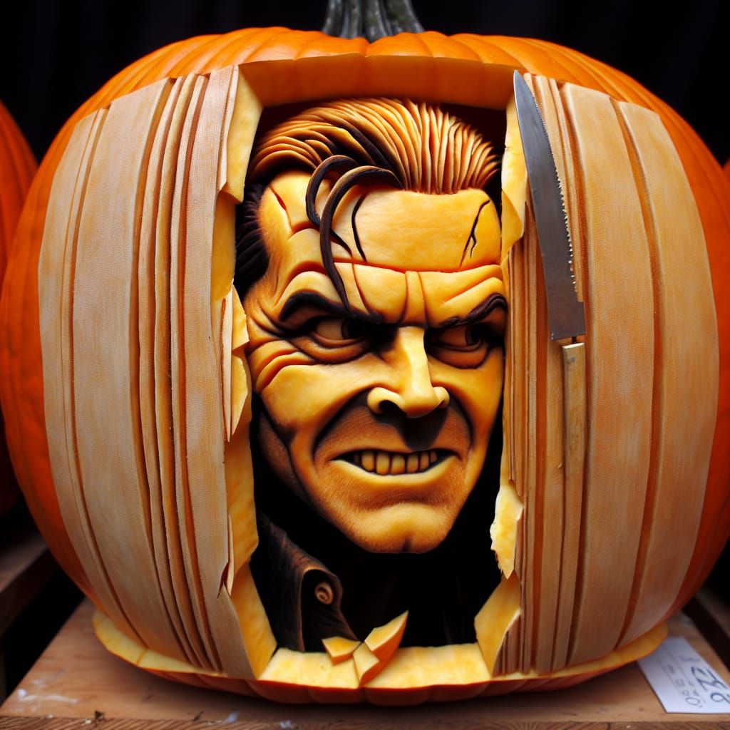 Menacing Horror Film Jack-o'-Lantern