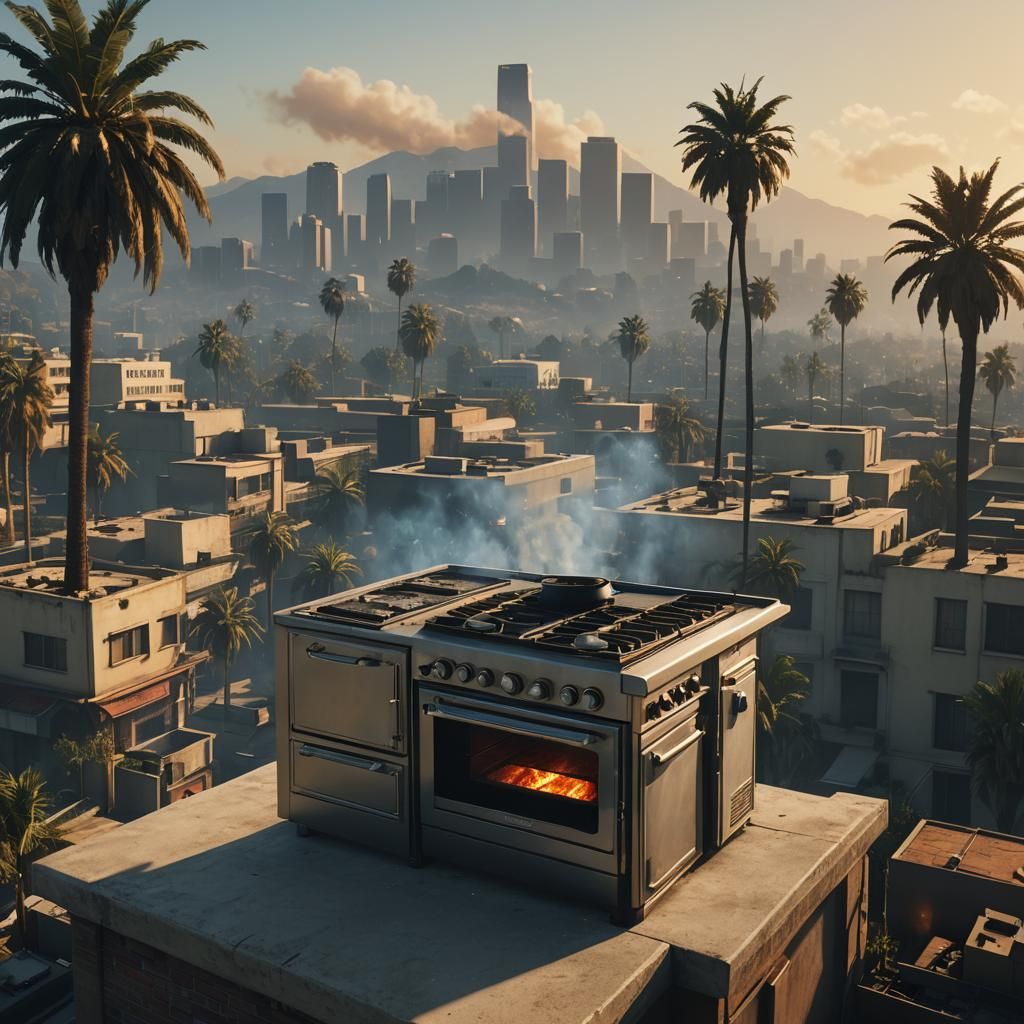 Giant Gas Oven Descends on Los Santos