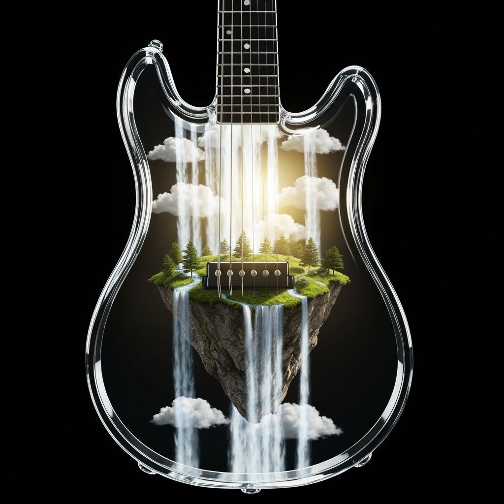 A glass guitar